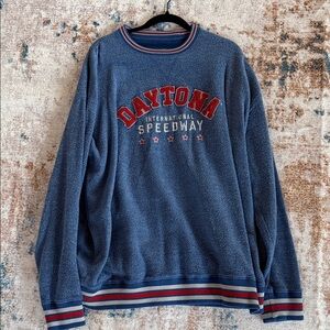 Nascar Daytona Blue Crewneck Sweater